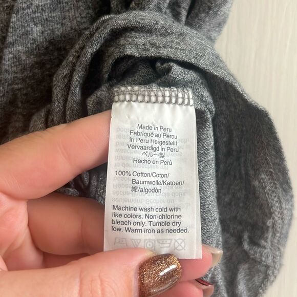 ✨Madewell Knot-Front Grey Sz Large Tee✨ - Picture 7 of 7